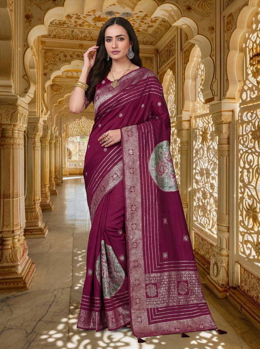 Midnight Grace Muslin Saree