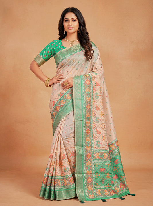 Heritage Tissue Silk Mosaic Patola