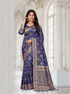 Woven Jacquard Banarasi Saree with Rich Zari Border & Designer Pallu