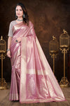 Tissue Silk Woven Zari Saree with Elegant Self Woven Design