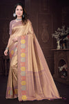 Tissue Silk Saree with Diamond Work Rich Zari Border & Pallu