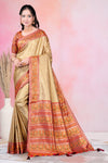 Premium Silk Patola Saree with Heavy Woven Pallu