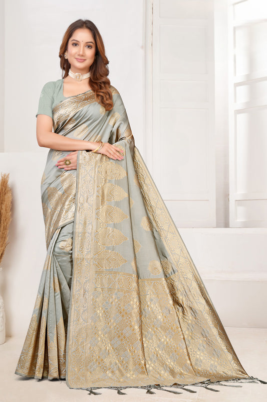 Vedresa Soft Banarasi Silk Woven Saree