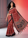 Crafted Heritage Ajrak Modal Silk Saree