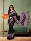 Crimson Ajrak Modal Silk Saree