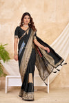 Ethereal Cloud Muslin Saree