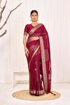 Royal Shade Muslin Saree