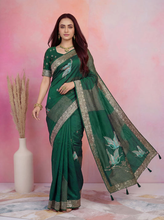 Royal Shade Muslin Saree