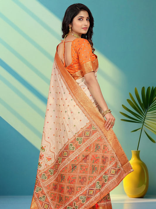 Heritage Tissue Silk Mosaic Patola