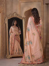 Royal Peacock Motif Tissue Silk Saree