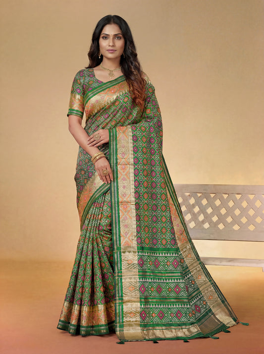 Prism Weave Patola Silk Saree