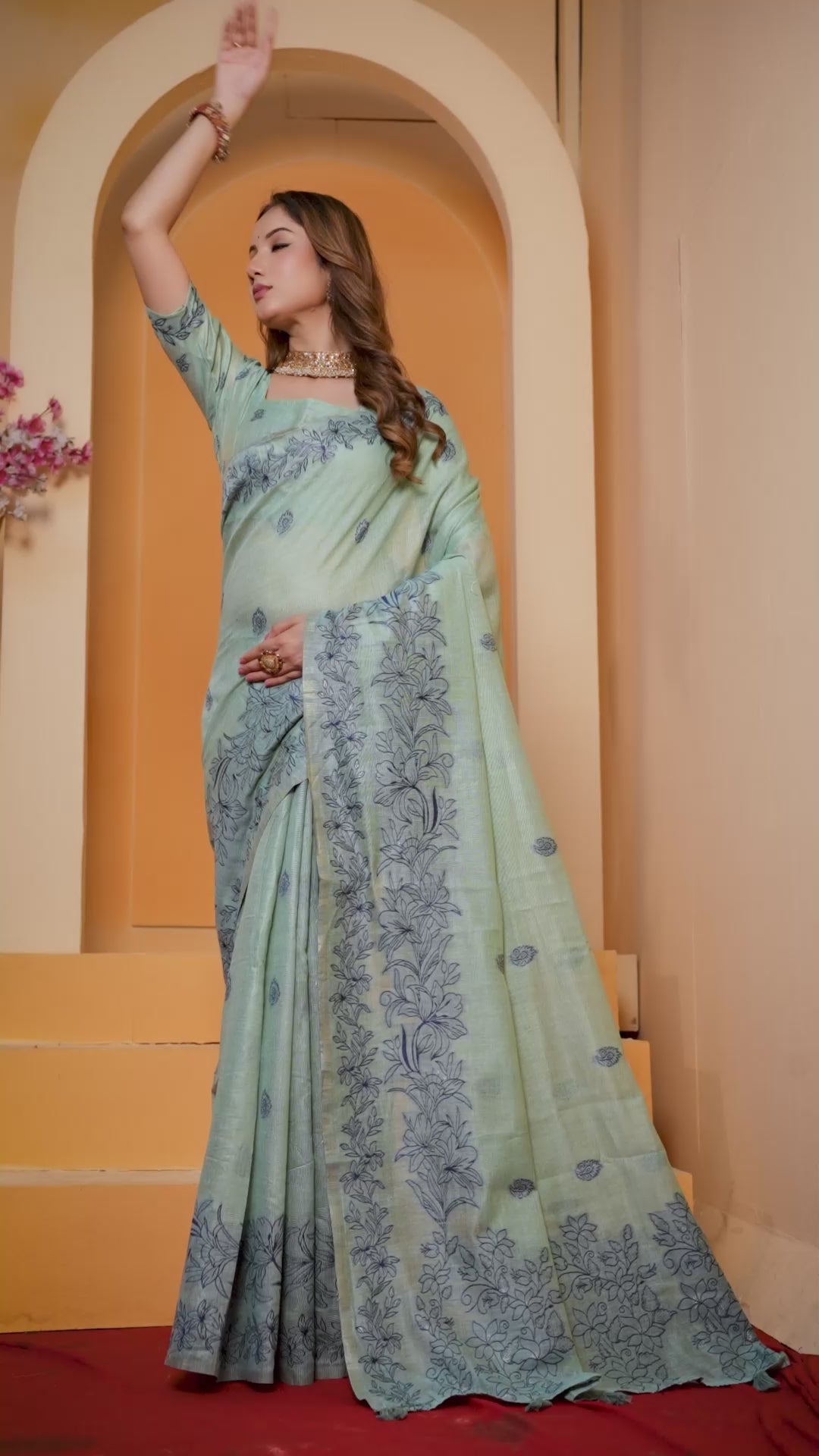 Mul Cotton Woven Saree