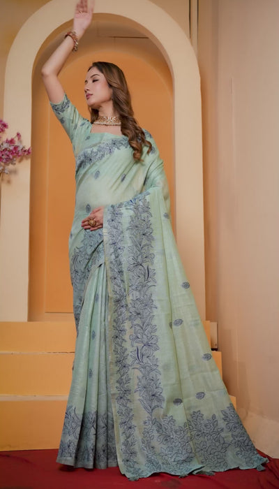 Mul Cotton Woven Saree