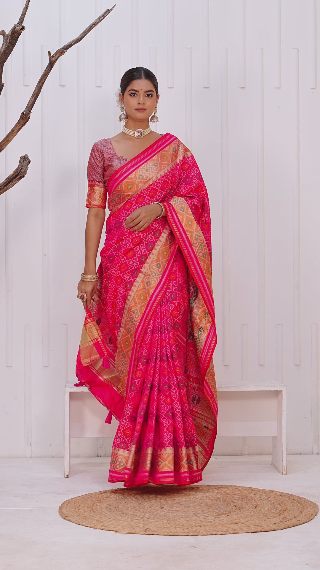 Prism Weave Patola Silk Saree