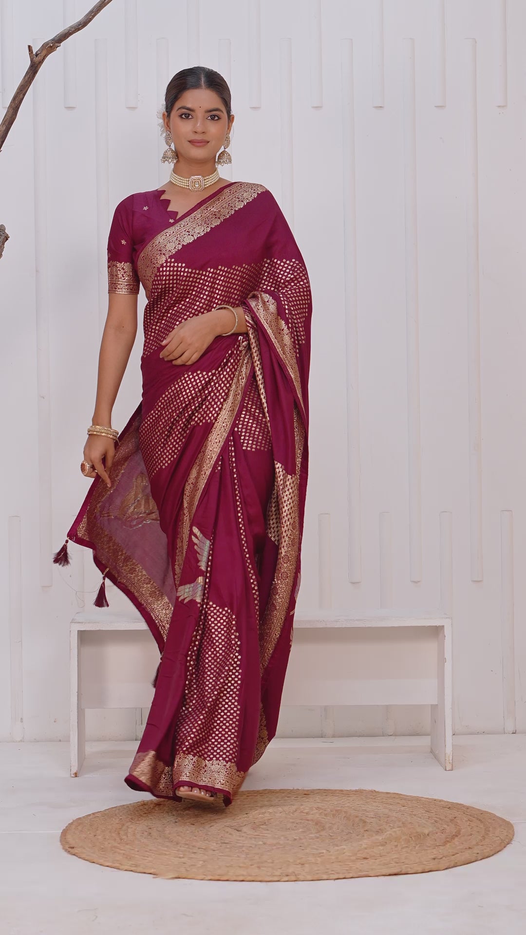 Royal Shade Muslin Saree