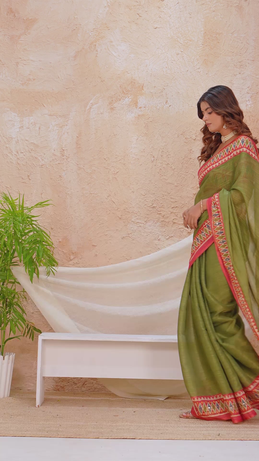 Vintage Silk with Rich Printed Pallu & Border