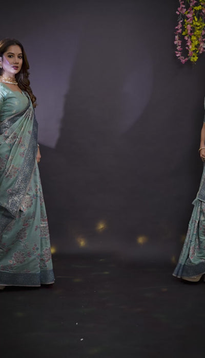 Mul Cotton Woven Saree